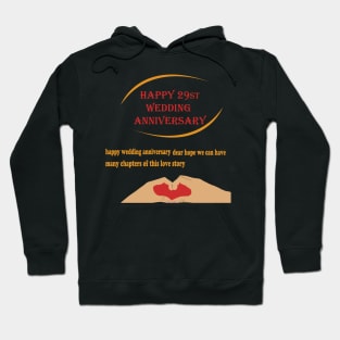 happy 29st wedding anniversary Hoodie